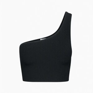 Aritzia Babaton Sculpt Knit One Shoulder Crop Top